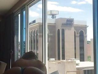 Amateure filmen aus dem Hotel